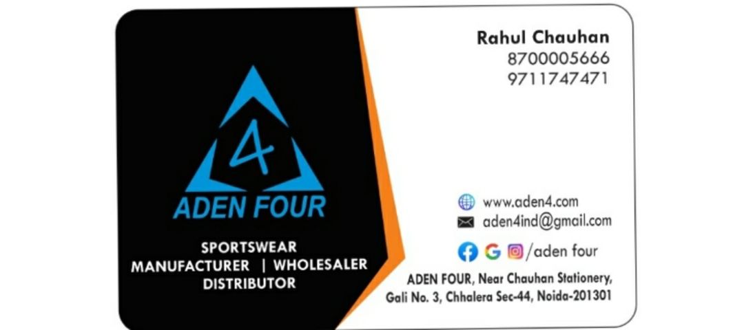Visiting card store images of ADEN FOUR 