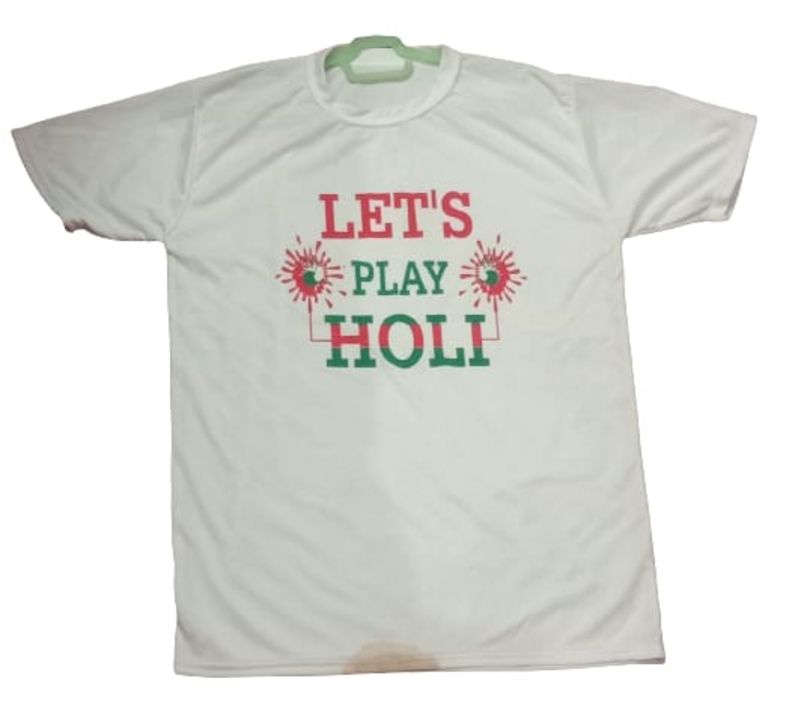 Post image Holi T Shirt fabrication on order ,MOQ 200 pcs per design