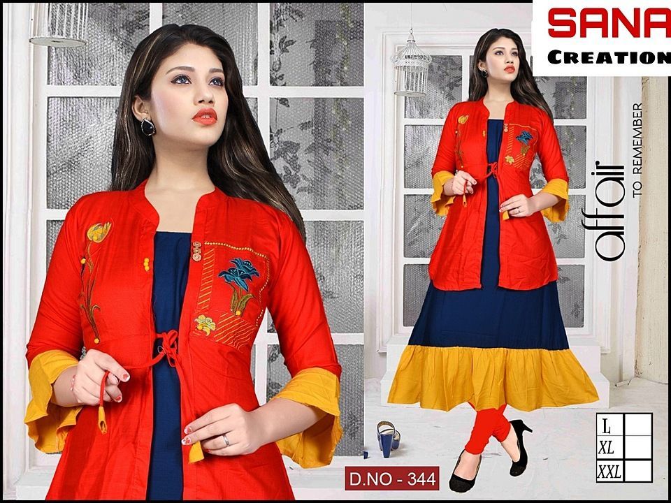 Post image Hey! Checkout my new collection called Sana Creation Double Layered Kurti.
