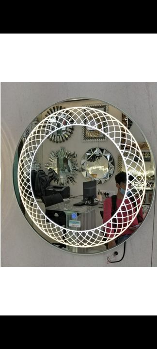 Led Round Designer mirror  uploaded by Bhakti Enterprises on 2/25/2022