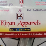 Business logo of Kiran apparels based out of Hyderabad