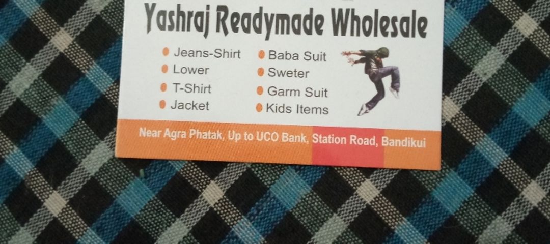 Visiting card store images of YASHRAJ FAITION POINT