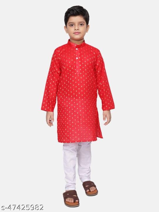 Red kurta set uploaded by business on 2/26/2022
