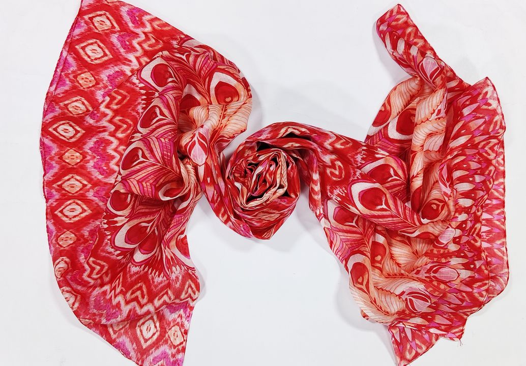 Post image Printed light weight cotton scarf Size: 100 x 180 cms