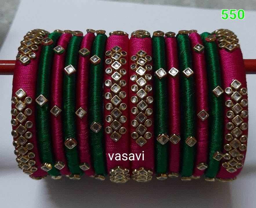 Post image Bridal silk thread bangles  ..550/-WhatsApp: 9347717608