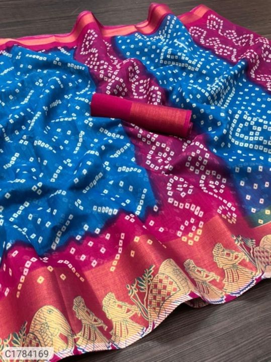 Trendy Pochampally Ikkat Printed Soft Cotton Sarees uploaded by business on 2/27/2022