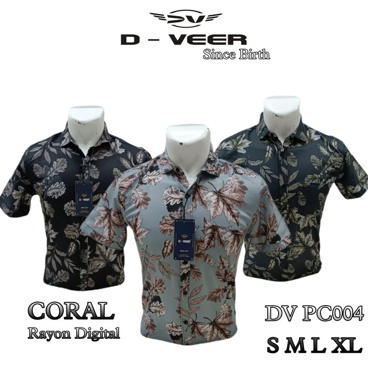 Polyester Rayon print shirts uploaded by Manoj Creation on 2/28/2022
