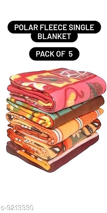 Catalog Name:*Classic Fancy Blankets*
Fabric: Fleece
Multipack: 5
Thread Count: 180
Sizes: 
Free Siz uploaded by Product selling on 10/11/2020