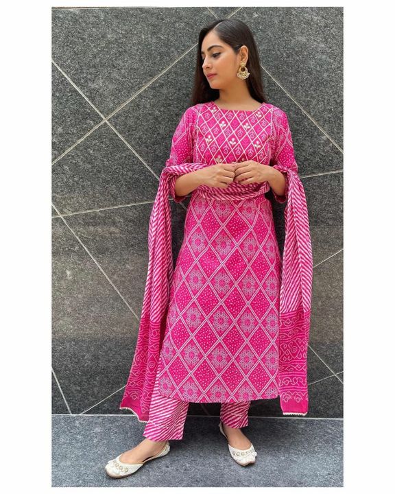 Embroidered women kurta with pant and dupatta set pure rayon uploaded by KP ENTERPRISES on 2/28/2022