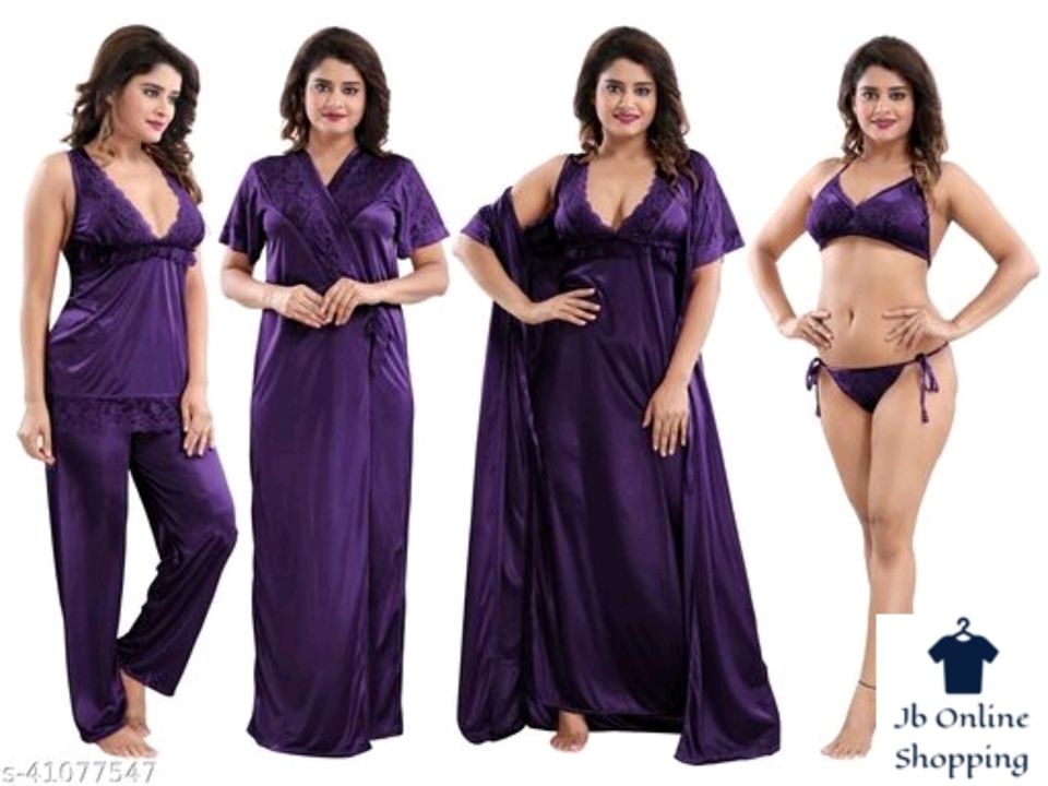 Post image Klamotten Women Nightwear And Bikini SetName: Klamotten Women Nightwear And Bikini SetFabric: SatinSleeve Length: SleevelessPattern: SolidMultipack: 2Sizes: Free Size (Bust Size: 38 in, Length Size: 27 in, Waist Size: 34 in, Hip Size: 36 in) 
Satin Nightwear And Bikini Set Pack. Free Size. Gentle Cold Water Wash. Best Fit upto 38" bust size. Non Returnable.Country of Origin: India