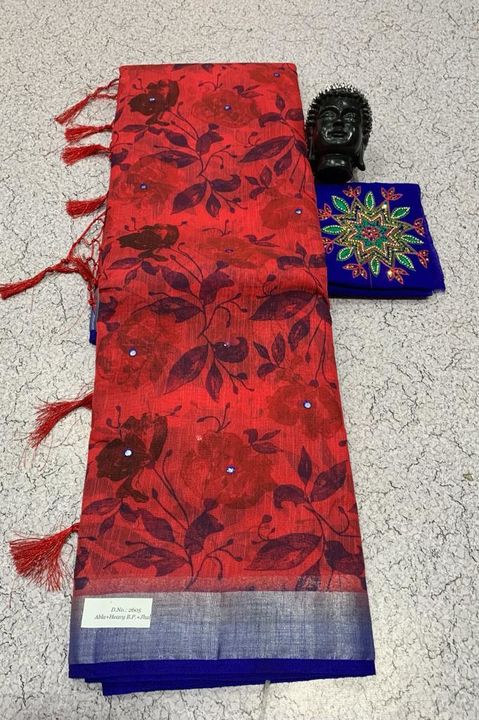 Silk cotton saree uploaded by Samruddhi Collection Sin2019 on 3/1/2022