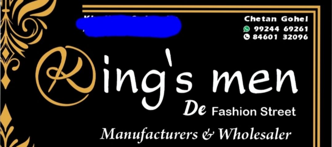 Visiting card store images of King's men De fashion street