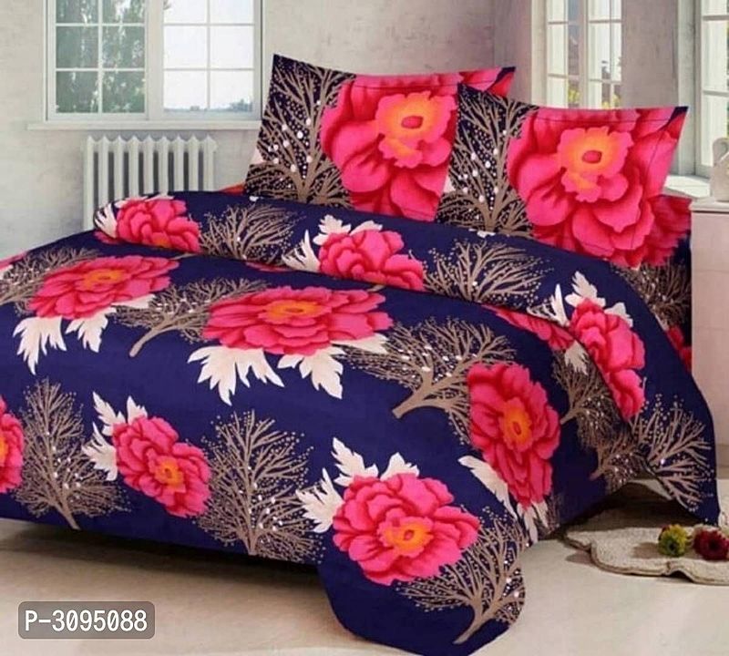 3D Double Bedsheet With 2 Pillow Covers uploaded by AsdStore on 6/12/2020