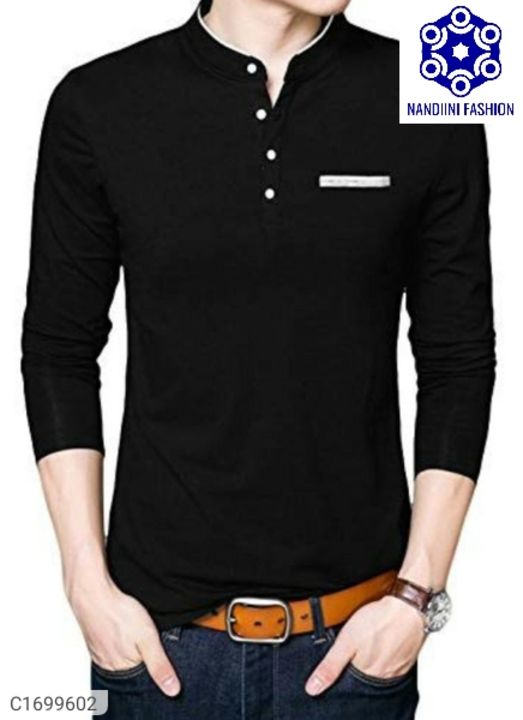 Product Name:* Cotton Solid Full Sleeves T-Shirt uploaded by ONLINESHOP YOUR on 3/1/2022