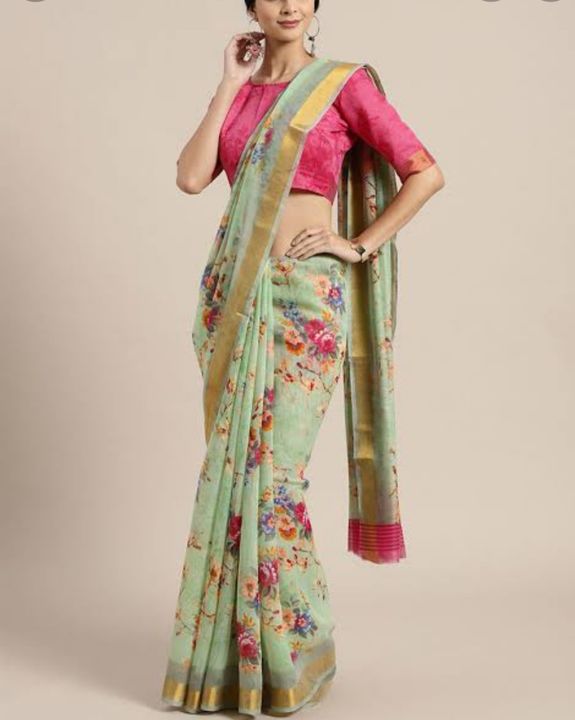 Printed saree uploaded by Outlet sarees collection on 3/1/2022