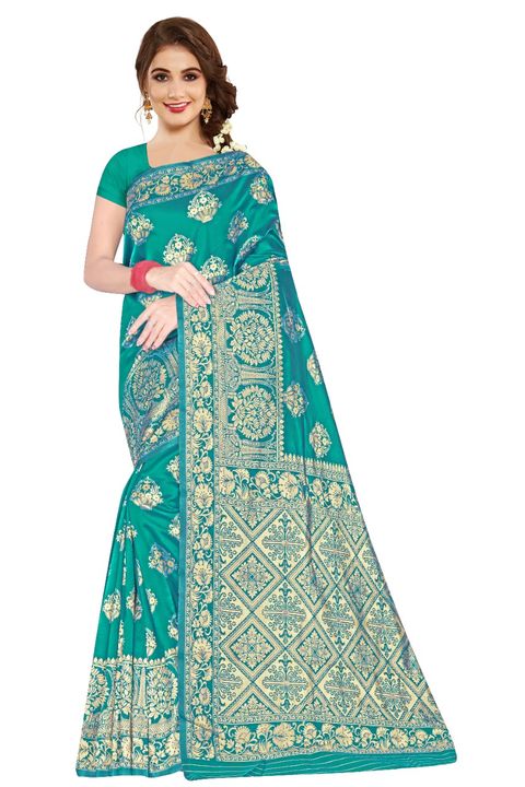 Jacquard saree uploaded by business on 3/1/2022
