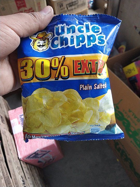 Uncle chips plain salted mrp 5 uploaded by business on 10/11/2020