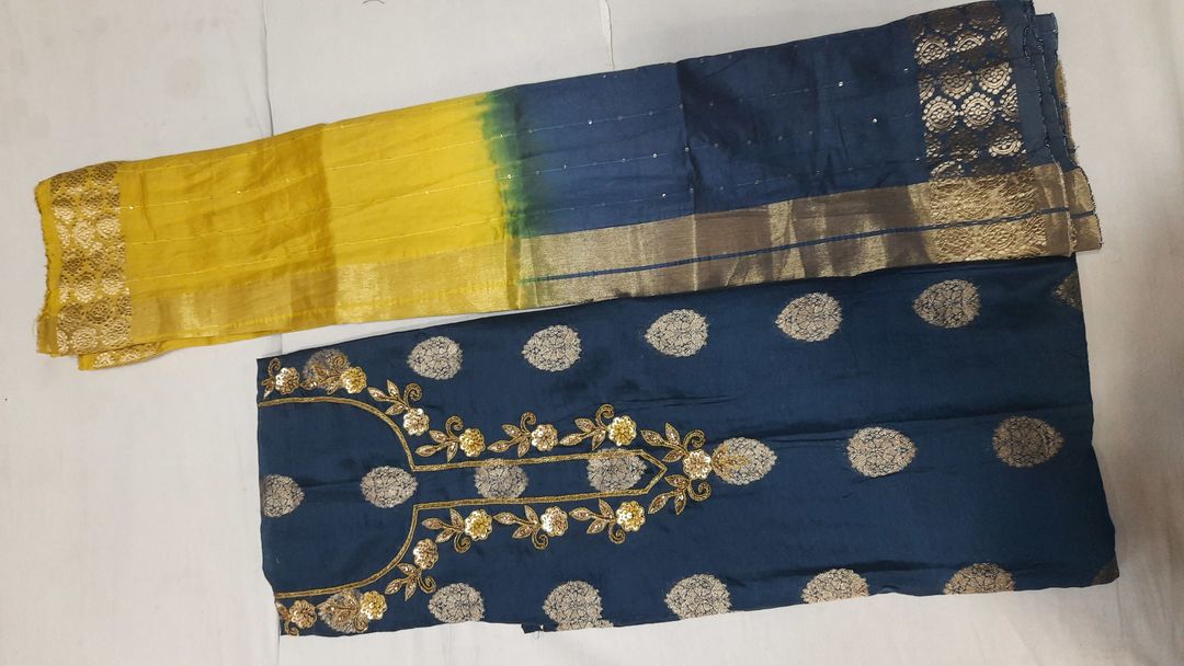 Jeq fabrics hend work  uploaded by Manibhadra dresses on 3/1/2022