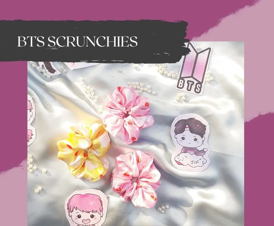 Bts scrunchies  uploaded by A to Z collection on 3/1/2022