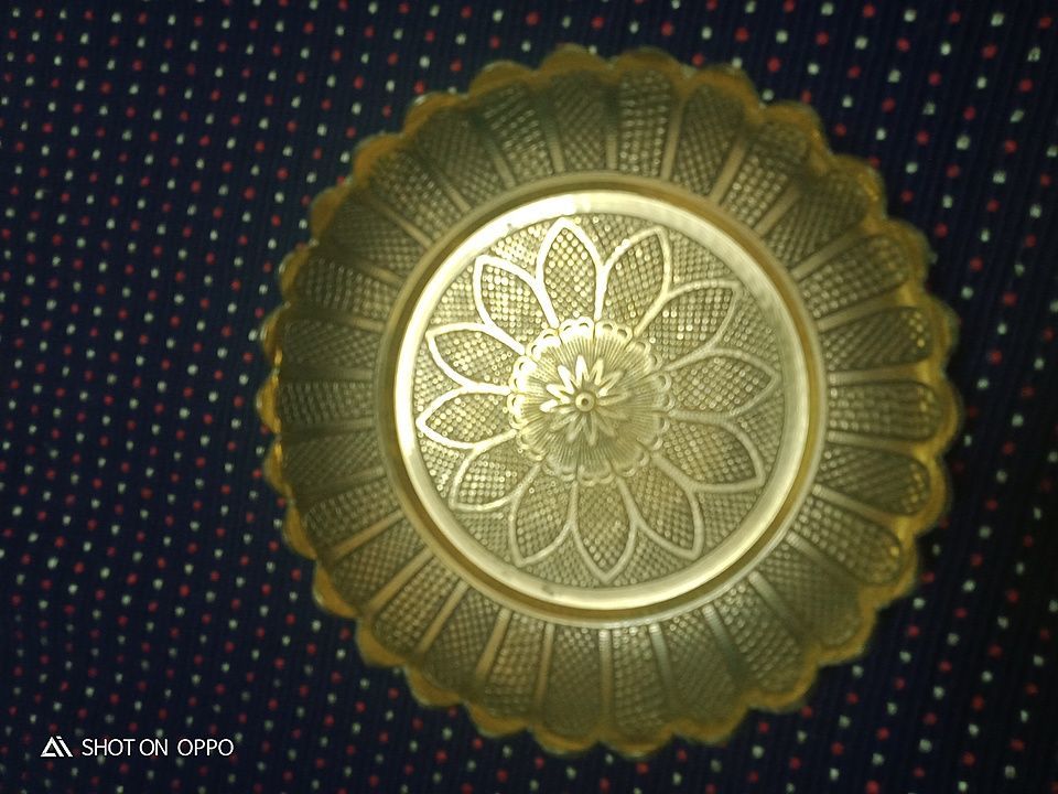 Pure brass pooja plate uploaded by business on 10/11/2020