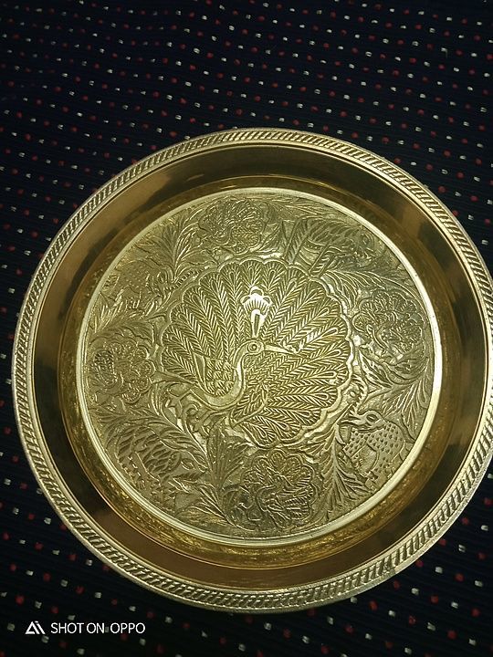 Pooja brass plate uploaded by business on 10/11/2020