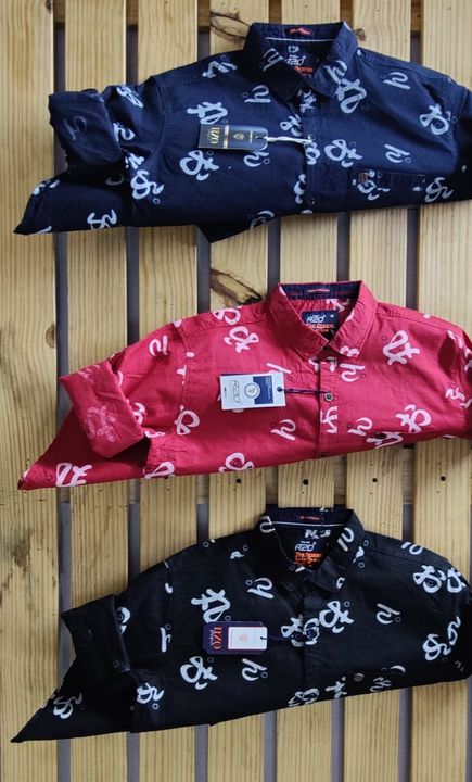 Post image Mens printed shirts CottonFull sleve Size:M..L..XL.. AVAILABLE
