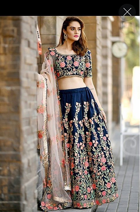 Chain sttich lehnga  uploaded by business on 10/11/2020