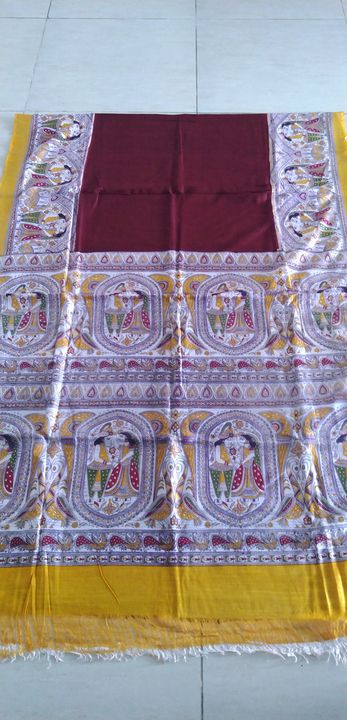 Post image Cotton linen Madhubani print saree 
Ready to dispatch
Single and bulk orders accepted