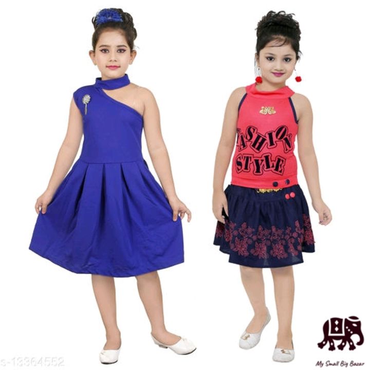 Princess Multicolor Party Frocks & Dresses (pack of 2) uploaded by Khushi queen on 3/2/2022