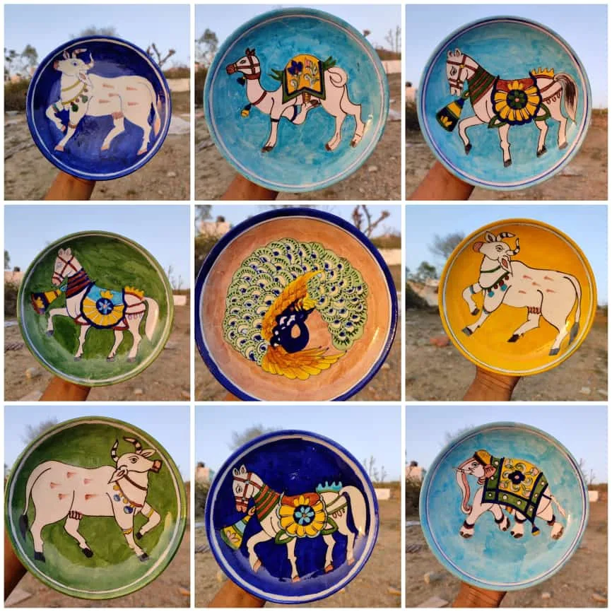 wall hanging plates uploaded by blue pottery Jaipur on 3/2/2022