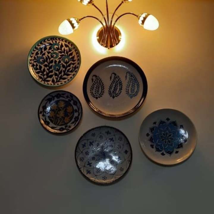  wall hanging plates uploaded by blue pottery Jaipur on 3/2/2022