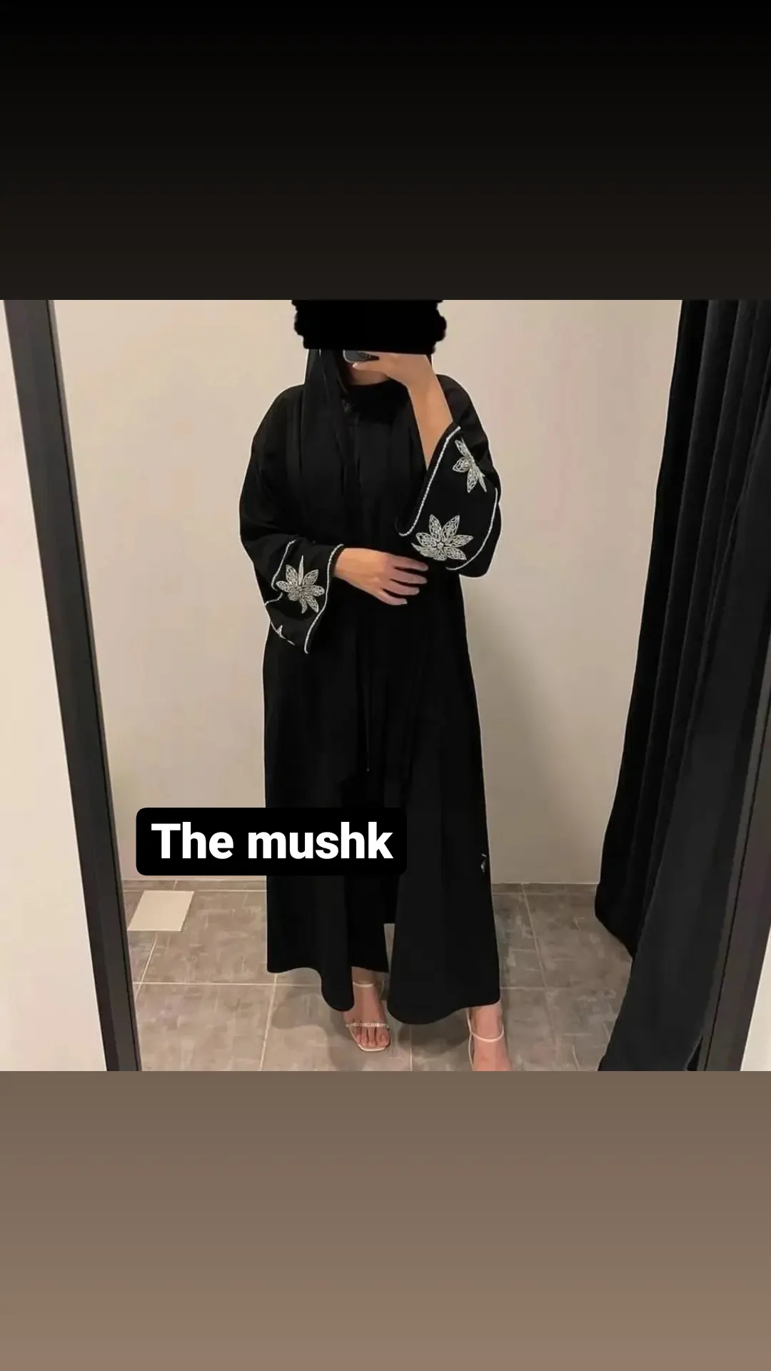 Hand embroidered abaya uploaded by The mushk on 3/3/2022