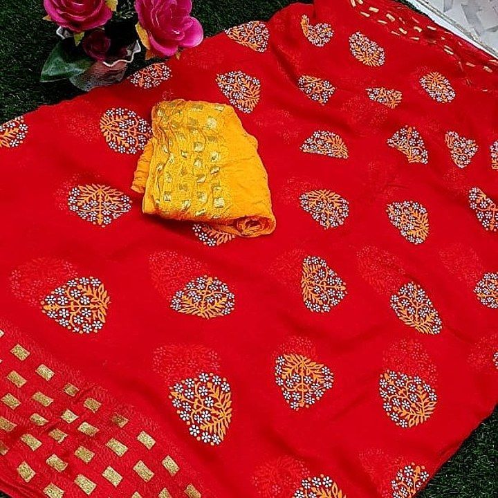 SANGANERI PRINT SPECIAL

👉 Pure Georgette Satin fabric saree uploaded by business on 10/11/2020
