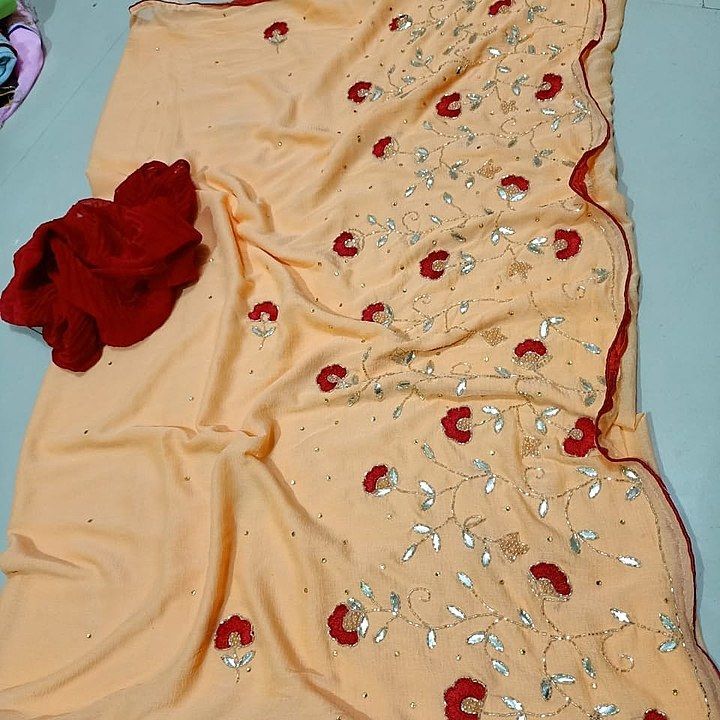 Pure najmmen chiffon saree uploaded by business on 10/11/2020