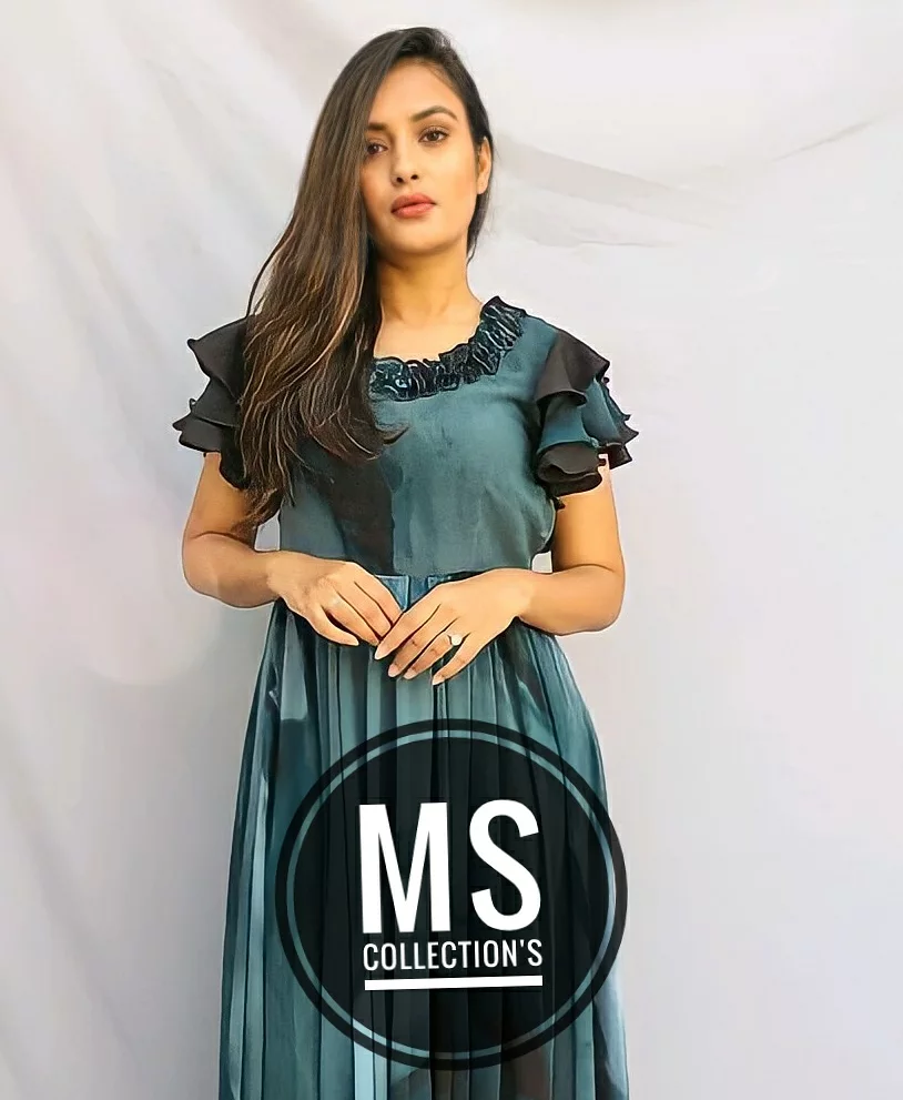 Post image *MS Collection's Present's*
*MS Code:-164*
*Latest And Trendy Women Gown*
*Fabric:-Georgette*
*Size Range Available*
*M To 2XL*
*At Affordable Price:-₹820*
*Free Shipping + Cash On Delivery Available*
*Regards MS Collection's*