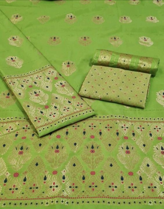 *Jay Jagannath* Saree *Rs.720(cod)* *whatsapp.* Saree Fabric: Poly Silk Blouse: Running uploaded by NC Market on 3/3/2022