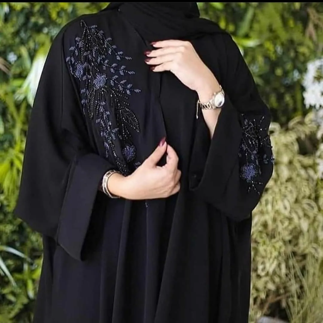 Hand embroidered abaya uploaded by business on 3/3/2022