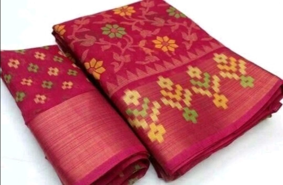 Cotton silk saree  uploaded by business on 3/3/2022