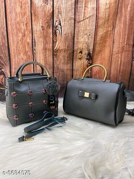 Women's leather hand bag combo pack uploaded by business on 10/11/2020