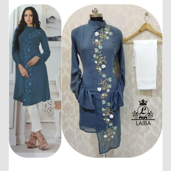 Post image I want 12 pieces of Georgette kurti .