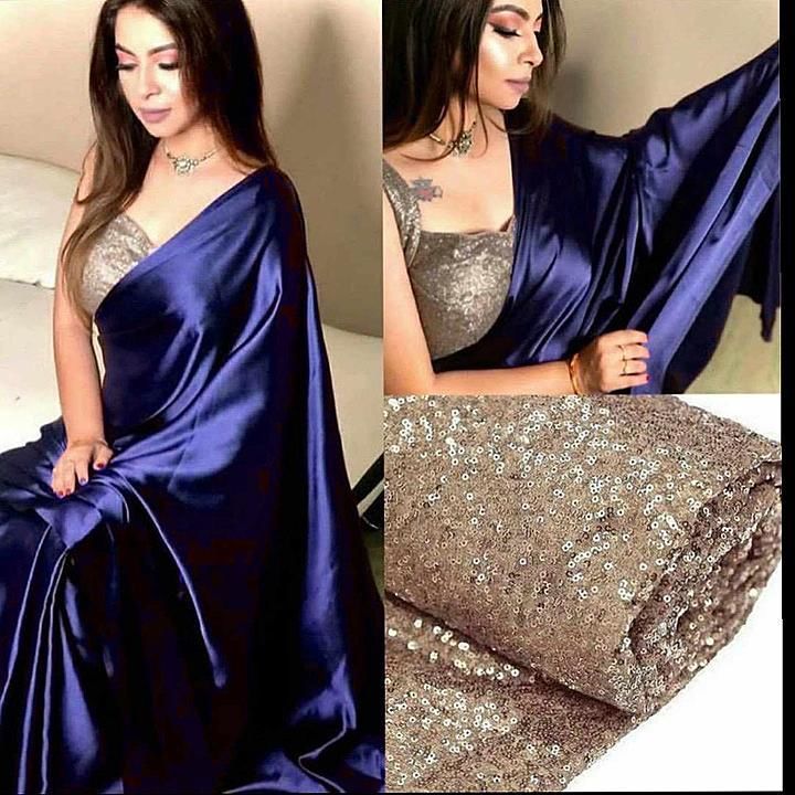 Pure Soft Silk Satin Saree uploaded by business on 10/11/2020