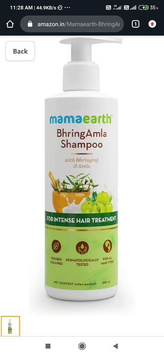 Post image MamaEarth
BhringAmla Shampoo
Mrp..Rs 349/- ...250 MLGet @ Rs 299/-
Buy any ProductGet Flat 15 % Discount on Mrp
Spl Discount &amp; Limited OfferWomen DayOffer valid till 9 March