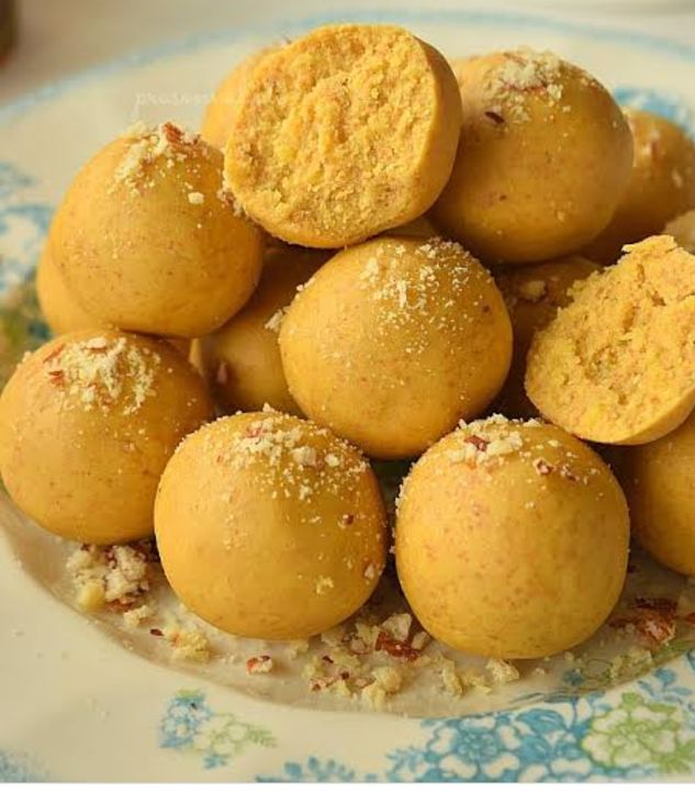 Besan ladoo  uploaded by business on 3/4/2022