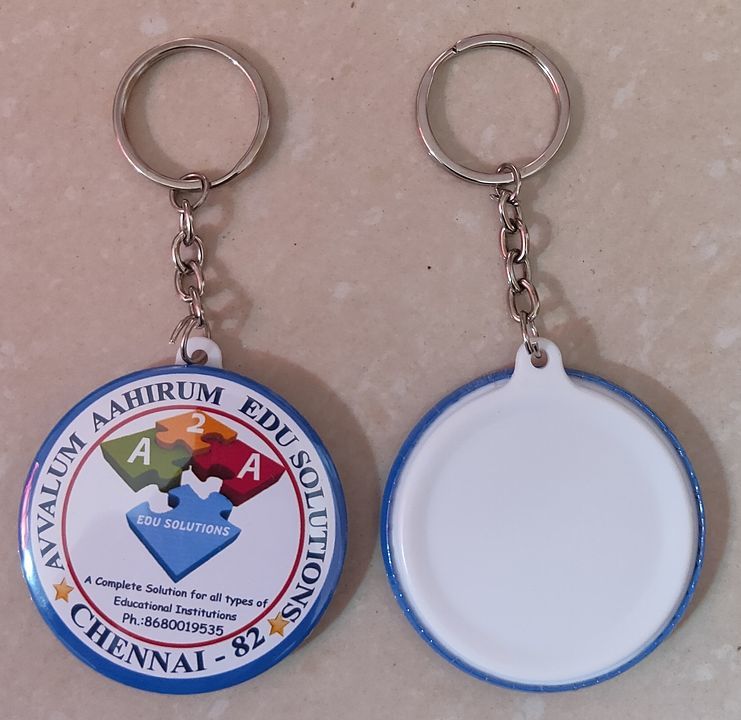 Promotional Button Badge Keychains - 58mm uploaded by business on 10/11/2020