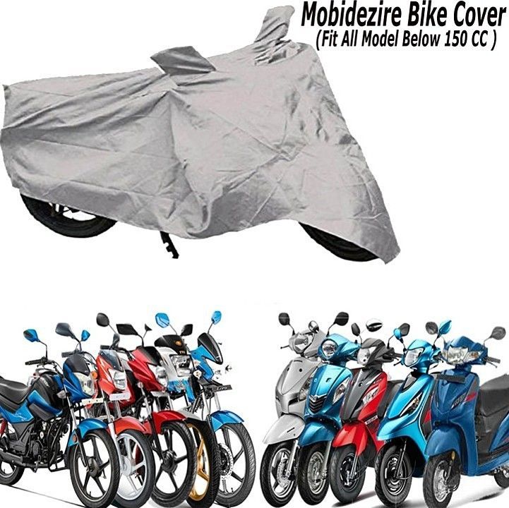 Silver matty bike cover uploaded by business on 10/11/2020