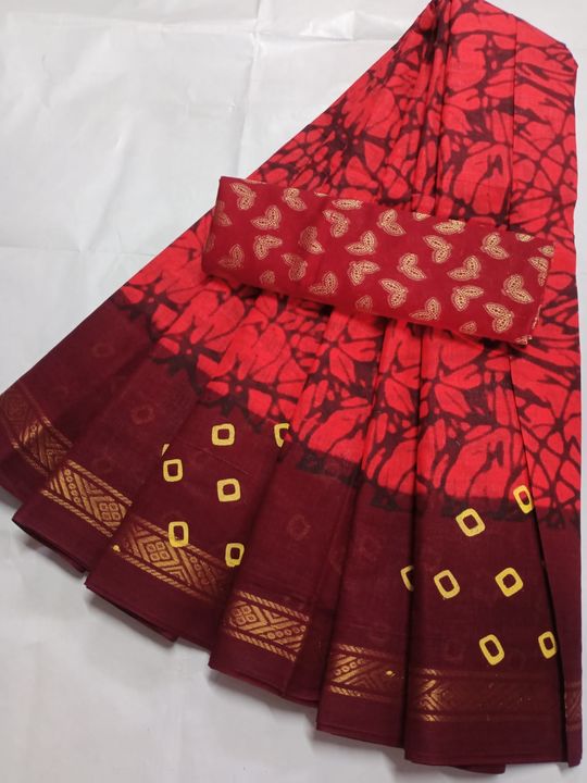 Cotton sarees uploaded by business on 3/4/2022