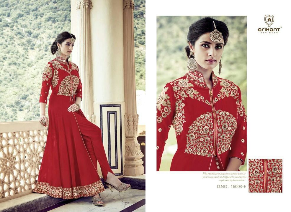Arihant red gown uploaded by business on 3/4/2022