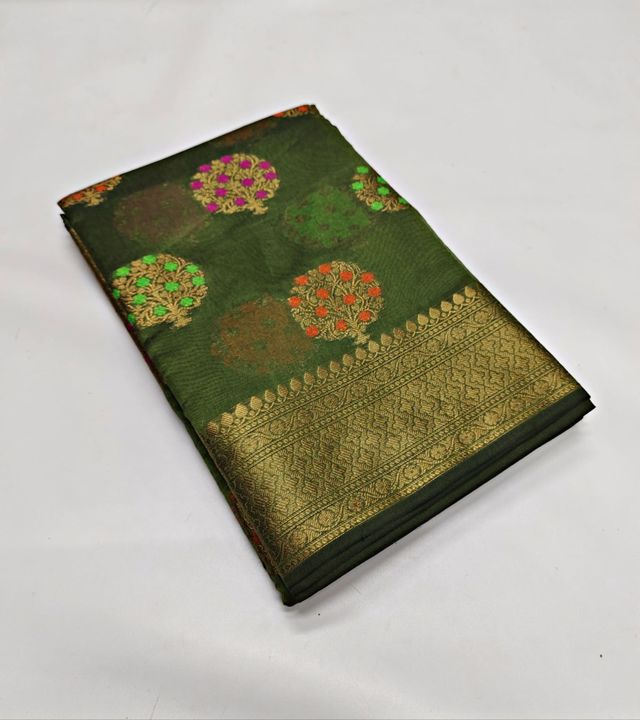Monica Cotton Alfi Silk uploaded by Banarasi Silk Fabrics on 3/4/2022