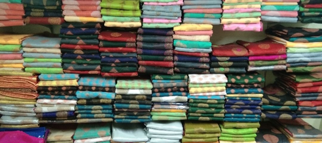 Shop Store Images of Banarasi Silk Fabrics