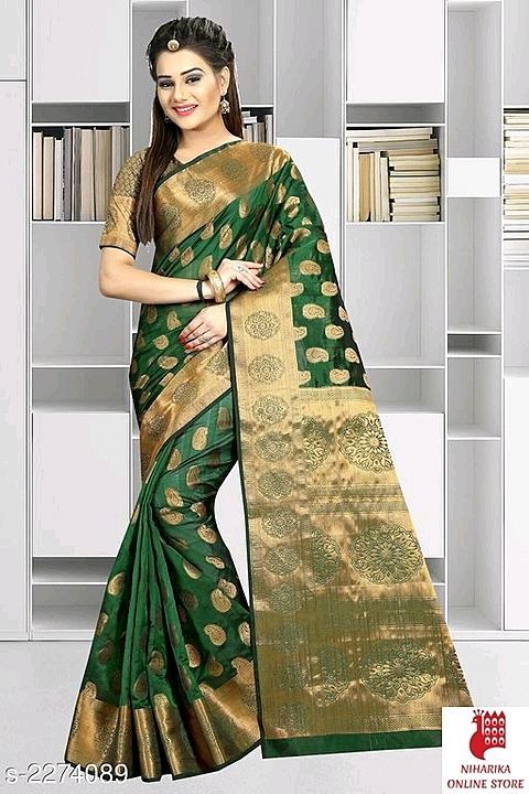 Pretty Banaras silk saree uploaded by business on 10/12/2020